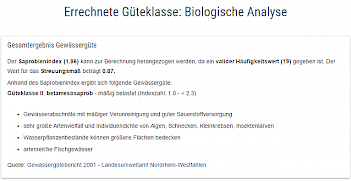 Abb. 3: Bewertung der Ergebnisse der biologischen Analyse